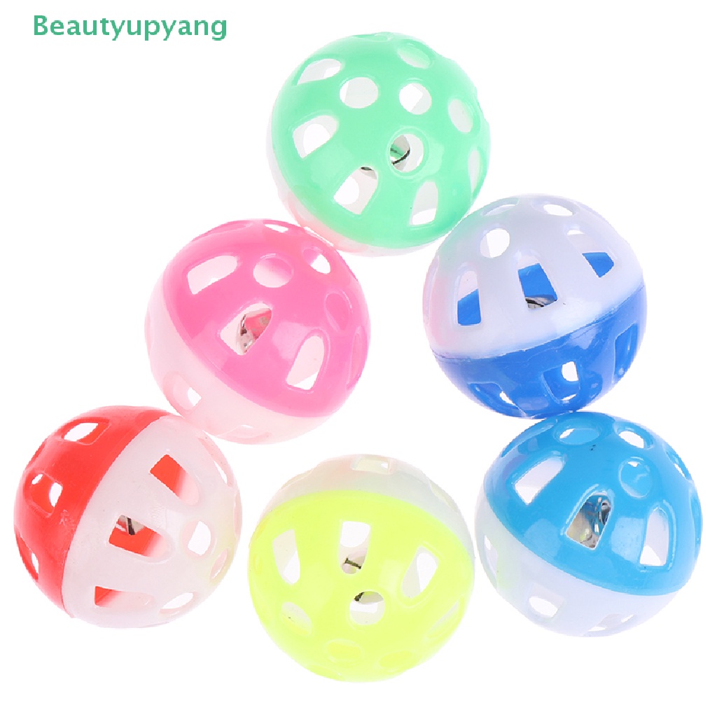[Beautyupyang] ของเล่นลูกบอลกระดิ่ง แบบกลวง สําหรับสัตว์เลี้ยง นกแก้ว แมว
