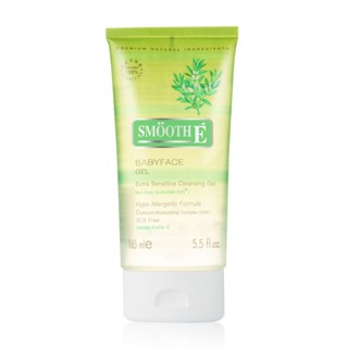 (ของแท้ 100% ฉลากไทย) SmoothE Babyface Gel Foam 165ml. สมูทอี เจล โฟม สูตรอ่อนโยนสำหรับผิวบอบบางแพ้ง่าย ขนาด 165 มล.