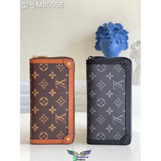 M80558 LV monogram zipper long wallet purse multislots card holder coin pouch