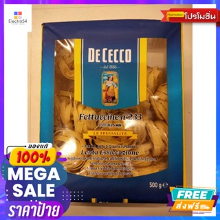 วัตถุดิบ De cecco fettuccine nidi semola No.233 พาสต้าเส้นแบน ดิ เชคโค 500 กรัมDe cecco fettuccine nidi semol