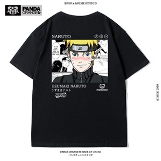 Naruto ร่วม Naruto Hinata คู่เสื้อยืดผ้าฝ้ายแขนสั้นหลวม