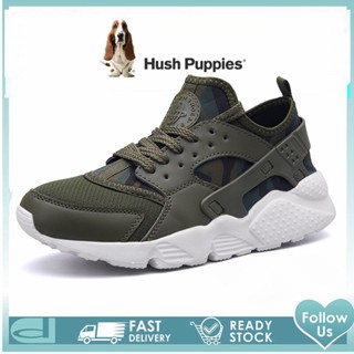 Hush Puppies รองเท้าผ้าใบลําลอง ส้นแบน ขนาดใหญ่ สไตล์เกาหลี สําหรับผู้ชาย เหมาะกับการเล่นกีฬา ไซซ์ 45 46