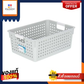 ตะกร้าทรงเหลี่ยม Dotty MINIMON HOME รุ่น JCP-5193 ขนาด 24.5 x 34.5 x 12.5 ซม. สีเทาDotty Square Basket MINIMON HOME JCP-