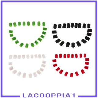 [Lacooppia1] อะไหล่ซ่อมแซมกันชนแซกโซโฟน สีดํา สําหรับ Alto Tenor Soprano Sax 20 ชิ้น