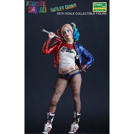 Harley Quinn SUICIDES SQUAD CRAZY TOYS 1:6 Scale Harley Quinn PVC Statue Figure 29 cm