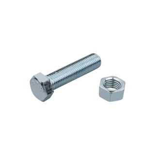 HEX สกรูหัวหกเหลี่ยมพร้อมน็อต DEXZON 10X40 มม. 2 ชิ้น/แพ็กHEX BOLTS WITH NUTS DEXZON 10X40MM 2EA/PACK