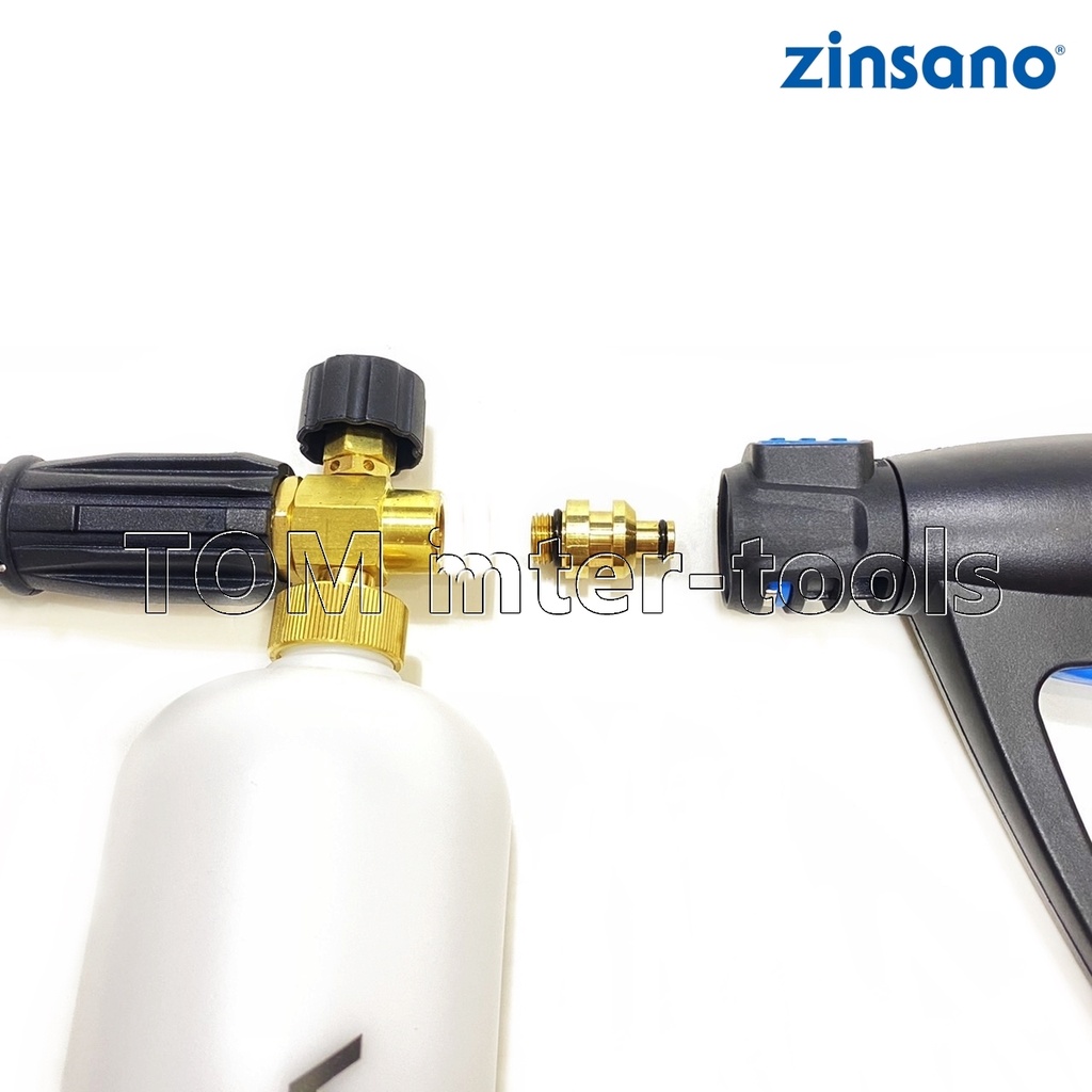 ข้อต่อกระบอกฉีดโฟม Zinsano ข้อต่อ Foam Lance หัวฉีดโฟม Adapter สำหรับต่อปลายปืนอัดฉีด แปลงเป็นเกลียวG1/4″ ราคา ถูกที่สุด ดีลบีเคเค แกลเลอรีภาพที่ 6