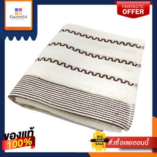 Hair ผ้าขนหนูเช็ดผม Zigzag MS HOME รุ่น LC714B-BE ขนาด 13 x 30 นิ้ว สีเบจTowelZigzagHOMELC714B-BESize13