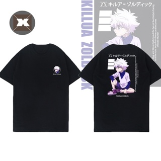 เสื้อยืดครอป เสื้อกันหนาวแขนสั้นลําลองแฟชั่นพิมพ์ลายกราฟฟิก Hunterxhunter Anime Killua Zoldyck_02