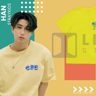 เสื้อยืด พิมพ์ลายแมว Han Straykids