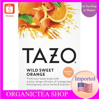 ชา Tazo Herbal Tea Wild Sweet Orange 20 Tea Bags