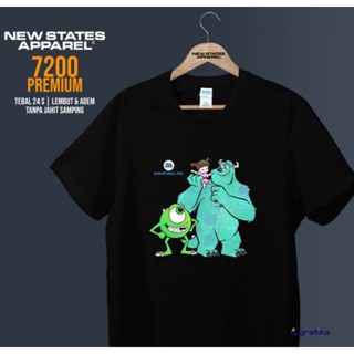 Premium Cotton Combed 24s Monsters Inc Distro T-shirt For Adult 7200