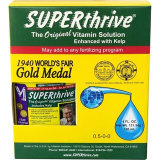 SuperThrive ปุ๋ยกัญชา สูตรเข้มข้น ปุ๋ยพืช อาหารเสริมต้นไม้ ผลิตในอเมริกา วิตามิน&amp;ฮอร์โมนกระตุ้นการเจริญเติบโตของพืช