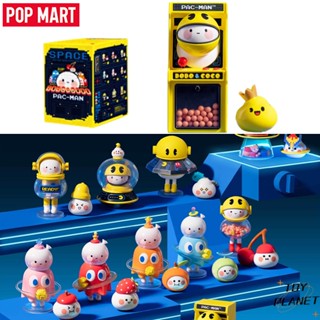 ฟิกเกอร์ POP MART PAC-MAN×BOBO&amp;COCO Series Kawaii น่ารัก ของเล่นสําหรับเด็ก