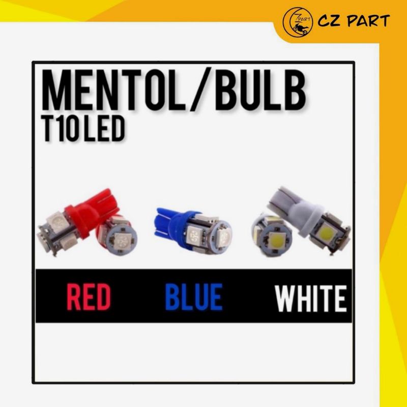 (2 ชิ้น) T10 หลอดไฟสัญญาณ LED/หลอดไฟ LED T10