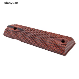 Xianyuan แผ่นไม้มะฮอกกานีธรรมชาติ กันลื่น สําหรับจับ 1911 Grip XY 1 คู่