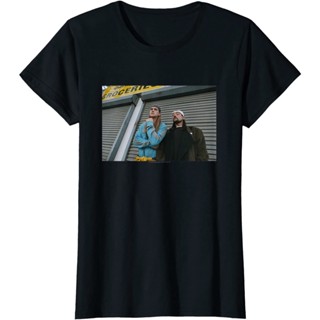 เสื้อยืดโอเวอร์ไซส์เสื้อยืดแขนสั้นลําลอง คอกลม ผ้าฝ้าย พิมพ์ลาย Jay and Silent Bob Photo สําหรับผู้ชายS-3XL_03