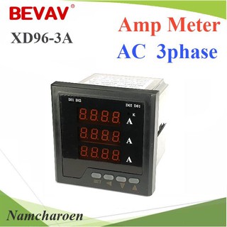 ..XD-3A มิเตอร์วัดแรงดันไฟฟ้า 3เฟส รุ่น XD-3A แบบหน้าแปลน 72mm รุ่น BEVAV-XD-3A NC