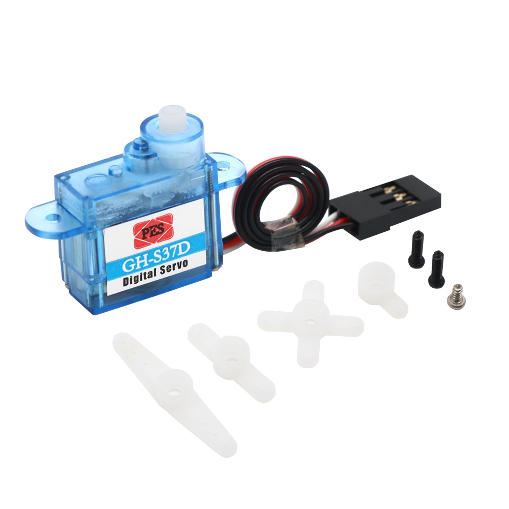 เซอร์โวไมโครอะนาล็อก GH-S37D 3.7g/GH-S43D 4.3g 4.8-7.2V สําหรับเครื่องบิน เฮลิคอปเตอร์ เรือบังคับ 1 ชิ้น