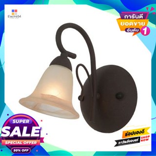 HI-TEK โคมไฟผนังแก้ว HI-TEK รุ่น AMALFI HFDAM00001 (E14x1) สีดำ - อำพันWall Lamp HI-TEK AMALFI HFDAM00001 (E14x1) Black