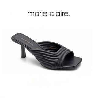 Bata บาจา ยี่ห้อ Marie Claire รองเท้าส้นสูงมีส้นแบบสวม สูง 2.5 นิ้ว สำหรับผู้หญิง รุ่น MICHIGAN สีดำ 6706286