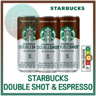 [Starbucks] Doubleshot Espresso + ครีมกาแฟ 200 มล. x 6 กระป๋อง / กาแฟสําเร็จรูป / ลาเต้ / กาแฟกระป๋อง / กาแฟแท้ / กาแฟคั่วเข้ม / คาเฟ่ที่บ้าน / กาแฟเกาหลี / กาแฟมิกซ์ / เมล็ดกาแฟพรีเมี่ยม