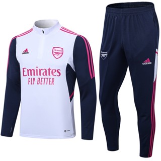 2022-23 Arsenal ชุดฝึกซ้อมฟุตบอล แขนยาว มีซิปครึ่งตัว ฤดูใบไม้ร่วง ฤดูหนาว S-XXL