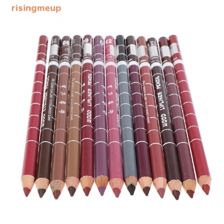 [risingmeup] 1 ชิ้น Wood Lip liner Waterproof Lady Long Lasg…