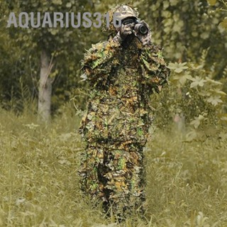 Aquarius316 3D Leaf Suit Jungle Sniper Training Woodland เสื้อผ้าลายพรางเสื้อผ้าเสื้อคลุม