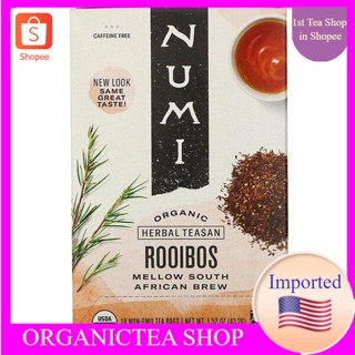 Numi Tea Organic Herbal Teasan Rooibos Caffeine Free 18 Tea Bags💚พร้อมส่ง💜