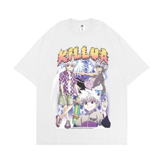 เสื้อยืด | เสื้อยืด ขนาดใหญ่ | Killua WHITE VOL 2 | สีขาว | Billionstars | Series ชุดญี่ปุ่น_05