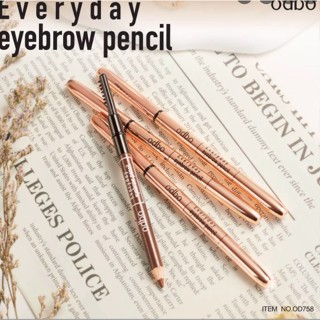 ODBO Everyday Eyebrow Pencil 0.3g.โอดีบีโอ เอเวอรี่เดย์ อายบราว เพ็นซิล OD758