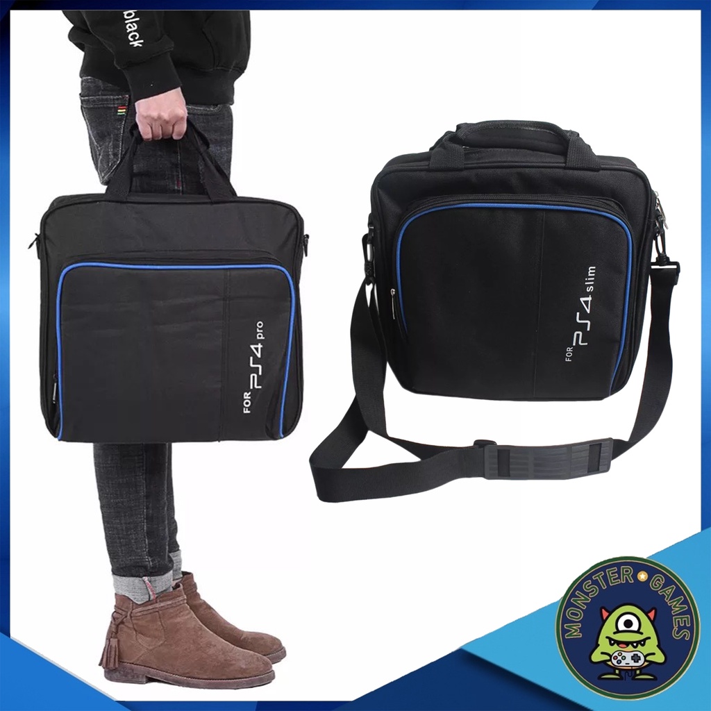 กระเป๋า PS4 Pro / PS4 Slim พร้อมสายสะพาย (กระเป๋า Ps4 Pro/Slim)(กระเป๋าสะพายข้าง PS4)(Ps4 bag)