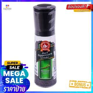 PeppercornGrinder พริกไทยเม็ดดำตรามือที่1พร้อมฝาบด 150กรัมNo.1Hand BrandBlack Grinder Peppercorn150g