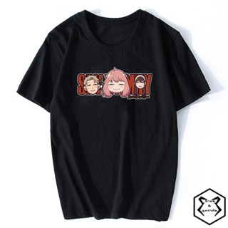 เสื้อยืดโอเวอร์ไซส์Manga Anime spy x family ลอยด์ ฟอเจอร์ อาเนีย ฟอเจอร์ ยอร์ ฟอเจอร์ Loid Anya Yor Bond Forger top_03