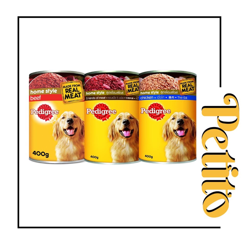 PEDIGREE Can Dog อาหารเปียก ผู้ใหญ่ 400g / อาหารสุนัข