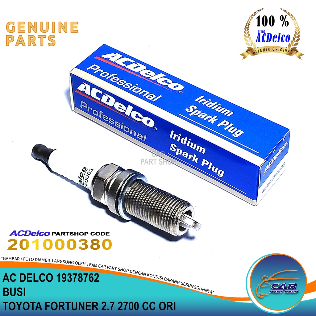 IRIDIUM SPARK PLUG TOYOTA FORTUNER 2.7 ORIGINAL ACDELCO SK20HR11