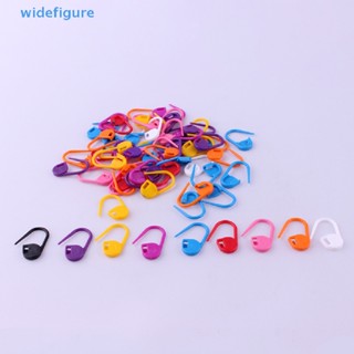 Widefigure 100 ชิ้น คละสี นิตติ้ง เครื่องมือล็อค ตะเข็บ มาร์กเกอร์ โครเชต์ สลัก มาร์กเกอร์ หมุด ดี