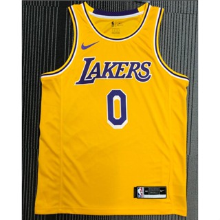 เสื้อกีฬาบาสเก็ตบอล ลายทีม NBA jersey Los Angeles Lakers No.0 WESTBROOK IOdcdl85NCchkd81