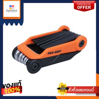 FOLDING ชุดประแจหกเหลี่ยมตัวแอล PROBEST 15IN1FOLDING HEX KEY SET PROBEST 15IN1