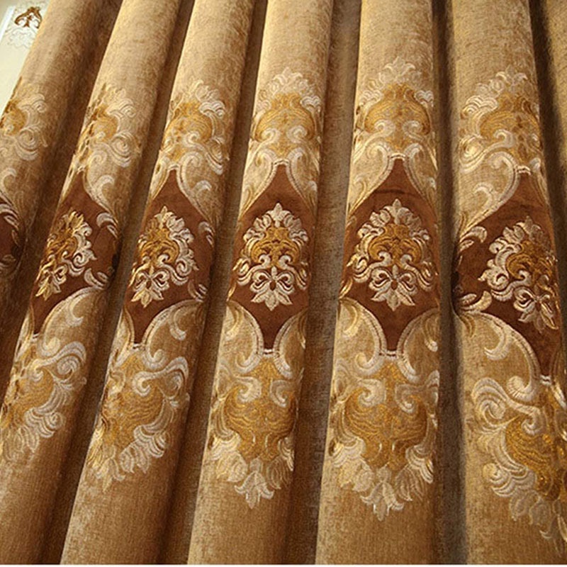 แนะนำ ผ้าม่าน ผ้าม่านทึบแสง มีฉนวนกันความร้อน สีน้ําตาล หรูหรา ปักลาย สไตล์ยุโรป สําหรับห้องนั่งเล่น หน้าต่าง ประตู ห้องนอน เพื่อความเป็นส่วนตัว ราคาพิเศษ มีเก็บเงินปลายทาง