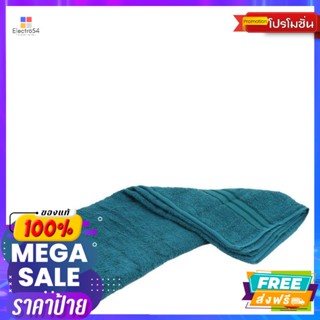 ผ้าขนหนูสีพื้น สีเขียวเข้ม ขนาด 27x54 นิ้ว Solid color towel, dark green color, size 27x54