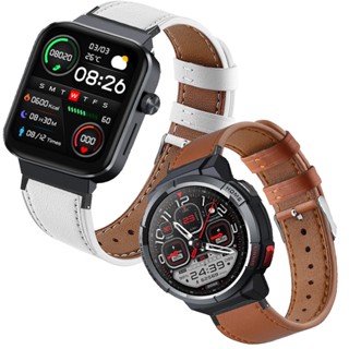 สายนาฬิกาข้อมือหนังแท้ แบบเปลี่ยน สําหรับ Mibro Watch T1 Smart Watch band Mibro Watch T1