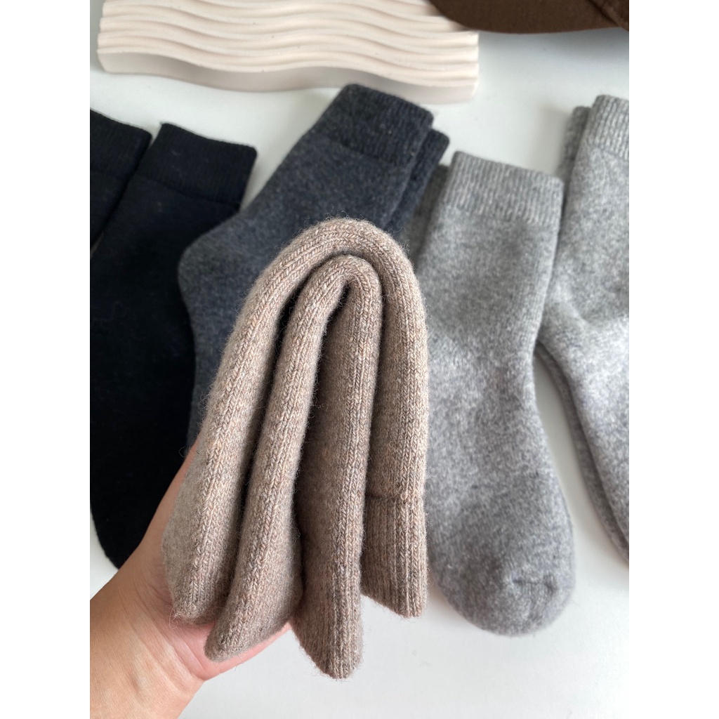ถุงเท้าวูล บุขน รหัส WT002 ผู้ชาย ผสมขนแกะ wool 30% ถุงเท้ากันหนาว ฟรีไซส์ สำหรับเท้าเบอร์ 38-46 - รูปที่ 5
