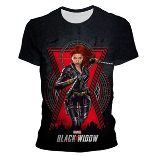 Summer Marvel The Avengers 3D T shirt Men Women Streetwear Black Widow Printed Short Sleeve T-shirts Male Cool Tops_04