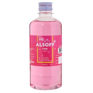แอลกอฮอล์ แอลซอฟฟ์พิ้งค์ ALSOFF 70% Alcohol 450 ml.กลิ่นซากุระ