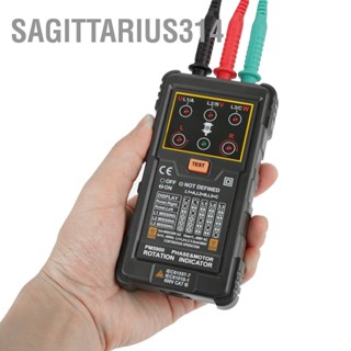 Sagittarius314 PEAKMETER PM5900 เครื่องทดสอบตัวบ่งชี้การหมุนของมอเตอร์สามเฟสแบบใช้มือถือแบบพกพา