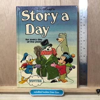 หนังสือนิทานภาษาอังกฤษ ปกแข็ง Walt Disneys Story a Day for every day of the year Winter