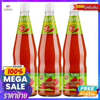 ไฮคิว ซอสพริกศรีราชา 670 ก. แพ็ค 3 Hi-Q Sriracha Chili Sauce 670 g. Pack 3เครื่องปรุงและ