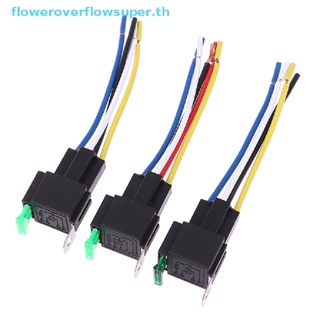 Fsth รีเลย์รถยนต์ 4Pin 5Pin 30A พร้อมฟิวส์คอยล์แรงดันไฟฟ้า 12V 24V DC 1 ชิ้น